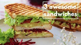 QUICK SNACKS RECIPES | SCHOOL LUNCHBOX RECIPE | HEALTHY SANDWICHES | EVENING SNACKS |KRAFTED KITCHEN