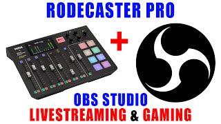 How to Set Up & Use Rode Rodecaster Pro for Livestreaming & Gaming [ USB Mixer in OBS Studio ]