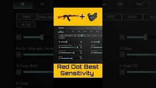 AKM no recoil sensitivity  AKM Red Dot best sensitivity #pubgmobile #shorts #bgmi