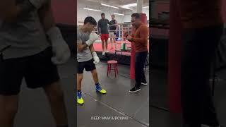 Oscar De La Hoya & Ryan Garcia on his stiff arm jab