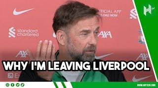 THERE WERE TEARS! | Jurgen Klopp explains his decision to step down at Liverpool