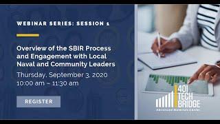 OVERVIEW of the SBIR Process and Engagement with Local Naval and Community Leaders