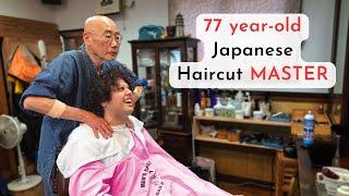 ASMR I Got Haircut, Shave and Massage from a Japanese Senior Barber with 47 Years of Experience!