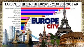 Largest Cities in the Europe |  "PAST & FUTURE" 2340 BC-2050 AD