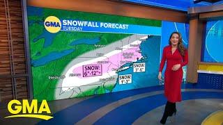New winter storm heads to Northeast
