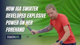 How Iga Swiatek Developed Explosive Power on Her Forehand with a Linear Swing