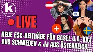 "Wasted Love" JJ Österreich | Zoë Më Schweiz | "Bara bada bastu" KAJ | "Tutta l'italia" Gabry Ponte