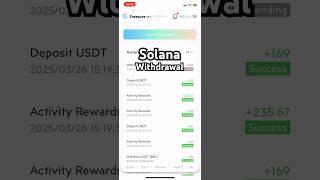 TreasureNFT Withdrawal update ||USDT Withdrawal solana address #nft #newupdate #treasurenftreview