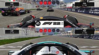 F1 22 - Split-screen - 2 players versus Gameplay PC [1080p60FPS]