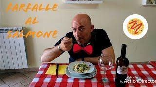 Farfalle al salmone. Videoricetta