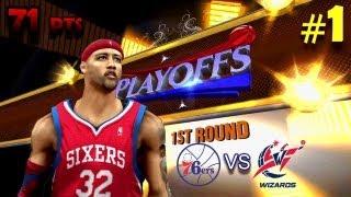 NBA 2K13 MyCareer: "What Ever It Takes To Win" 71pts | Playoffs R1 Gm1