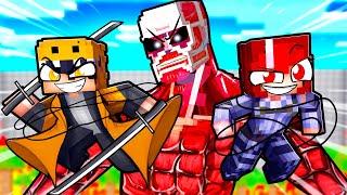 Having an ATTACK ON TITAN LIFE in Minecraft!