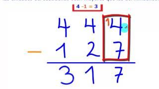 Resta con llevadas/La Resta/Matemáticas Segundo Primaria (7 años)/AulaFacil.com