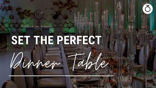 DIY - Bridal Shower, Wedding Reception, Christmas DINNER Party | How To Set A Dinner Table - TIPS