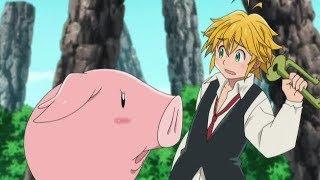 Again Meliodas call Hawk Porky (Eng dub)