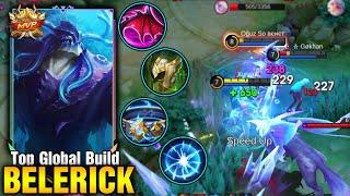 BELERICK  FULL MAX HP BUILD AND EMBLEM   BEST TANK BELERICK ANGRY MODE - MLBB BELERICK GAMEPLAY