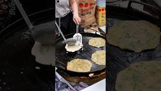 OMG!! Only $0.4?? Korean Pancake made with vegetables grown directly