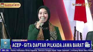 Gitalis Dwi Natarina Saat Daftar Pilkada Jawa Barat 2024