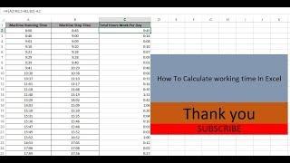 How To Calculation time In MS Excel