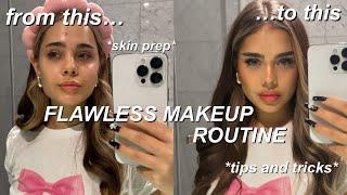 everyday makeup routine + skin prep  | tips and tricks for flawless makeup everytime 