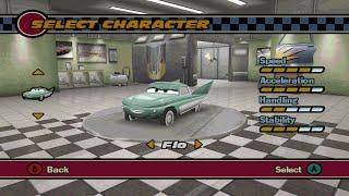 Cars GameCube - Flo Gameplay (Dolphin)