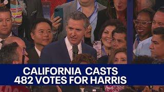 2024 DNC Roll Call: California backs Kamala Harris with 482 delegates | KTVU