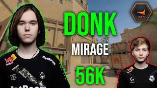 donk POV | donk vs m0NESY in FACEIT! CS2 Pro Gameplay (Mirage)