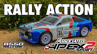 RALLY ACTION With Team Associated's Apex2 A550 Rally Car