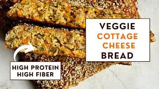 EASY Gluten-free Veggie Cottage Cheese Seed Bread is DELICIOUS!