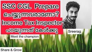 SSC CGL 2018 Achiever | Income Tax Inspector | Sreerag | Preparation Strategy | Malayalam