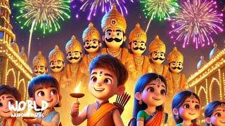 Happy Dusshera | Vijaya Dashmi 2024 | Dussehra Song | Happy Dussehra Rhymes for Kids | दशहरा