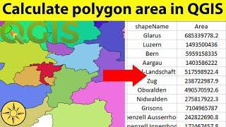 Calculate polygon area in QGIS