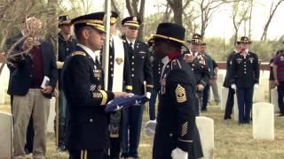 "Taps" performed as final respects are paid to LTG Hal Moore.