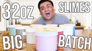 MY 32OZ SLIME COLLECTION! BIG BATCHES OF SLIME!