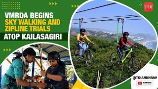 Sky Cycling and Zipline at Kailasagiri #vizag #andhra #toi