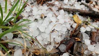 Thunderstorm & Graupel Pellets Pummeling North Baltimore! ️