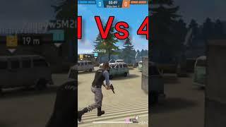 free fire #free #september23 #totalgaming  NOT 444 V2 S5  short video 1 Vs 4  