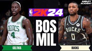 NEW LOOK CELTICS vs NEW LOOK BUCKS | NBA 2K24 ULTRA Realistic Graphics Concept Gameplay