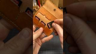 Making leather “SD cards pouch”