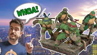 This Diorama is AWESOME! TMNT Statue Set from Diamond Select Toys