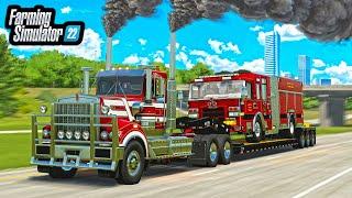 HEAVY HAULING MILLION DOLLAR FIRE-TRUCK! (ELMCREEK FD) | FS22