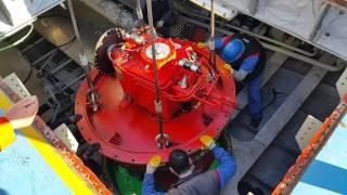 Removal of Propeller Unit- Veth Z-Drive from MF Mavi Körfez; Gelibolu Shipyard; 03.02.2016