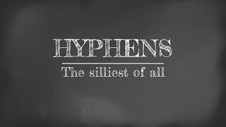 A hyphen-disliking grouch complains about hyphen rules for six minutes and 26 seconds