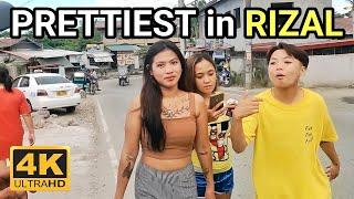 HIDDEN LIFE POVERTY OUTSIDE in MANILA | Walk on Rodriguez Rizal Philippines [4K] 