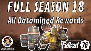 Fallout 76 PTS: Full Season 18 Datamined Rewards (PTS Datamining 8th Aug 2024)