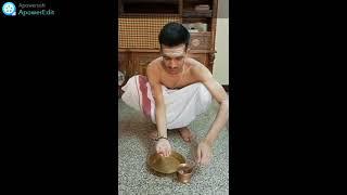 Pratah (morning) Sandhyavandanam (Yajurveda) demonstrated by Nurani Hariharan (Srihari)