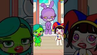 Pomni x Disgust love Jax Avatar World Pazu #shorts #insideout2 #divertidamente2 #digitalcircus