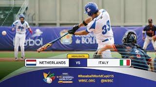 Highlights | Game 34 Netherlands vs Italy | 2024 WBSC U-15 Baseball World Cup