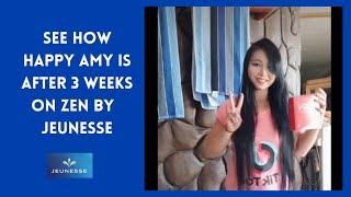 See how happy Amy is on TikTok after 3 weeks on Zen by Jeunesse Global