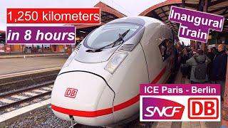 Inaugural ICE High-Speed Train Paris-Berlin in First Class - French segment